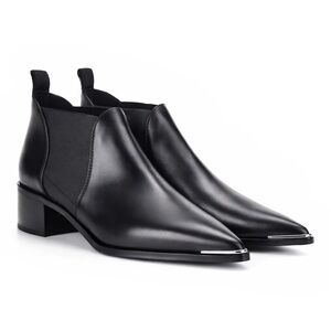 ACNE STUDIOS JENNY LEATHER ANKLE BOOTS SZ 5 (35) BNIB